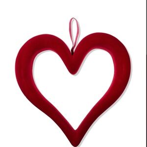 Red Heart-Shaped Holiday Ornament